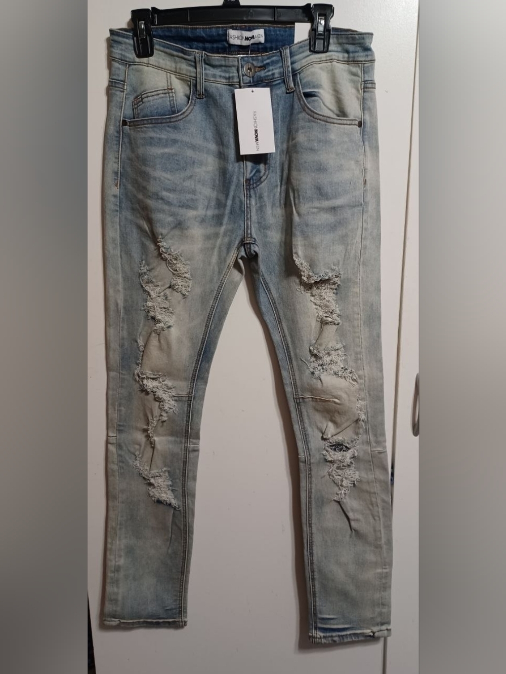 Fashion Nova Light Blue Trendy Men’s Jeans